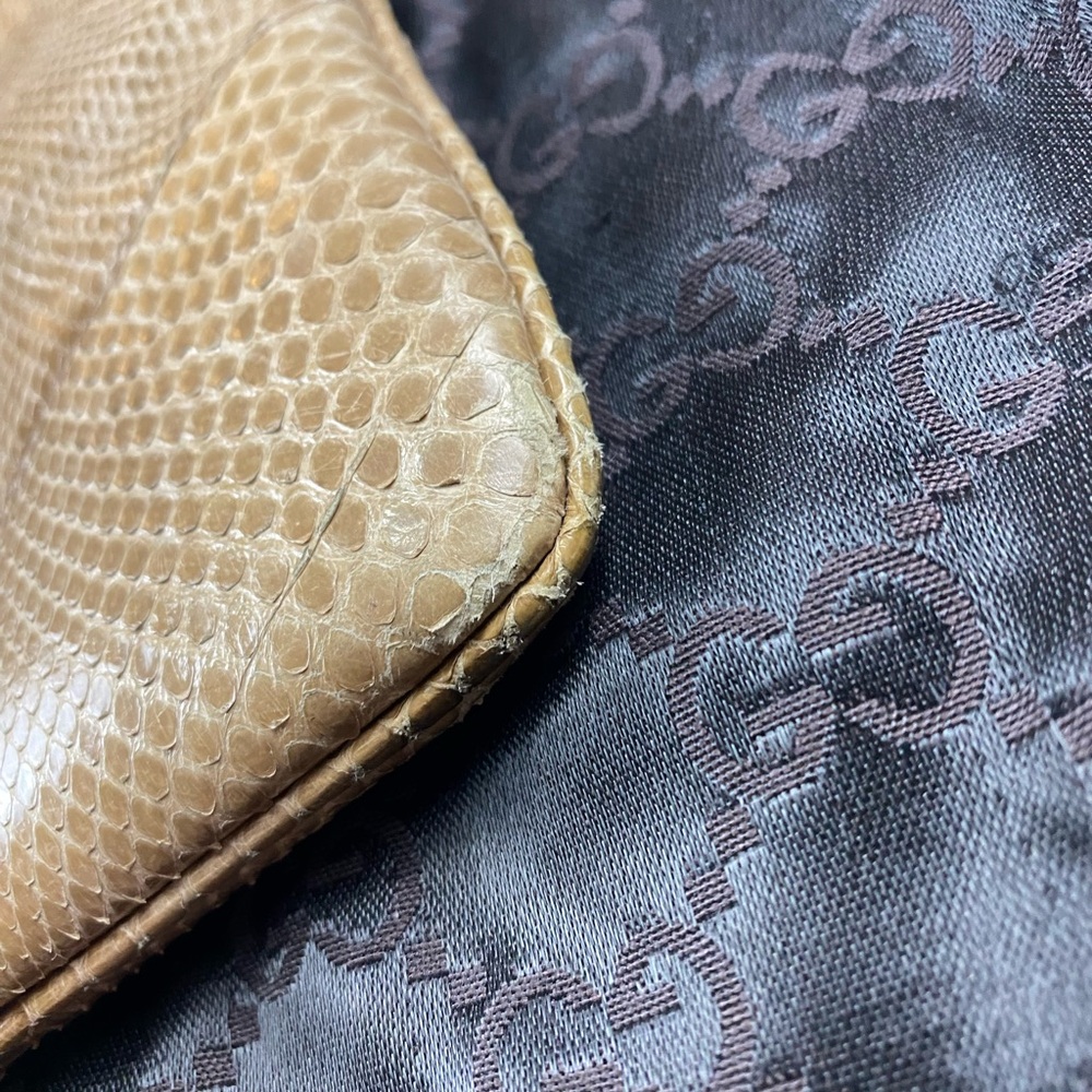 Gucci Tan Python Shoulder Bag - Picture 8 of 11